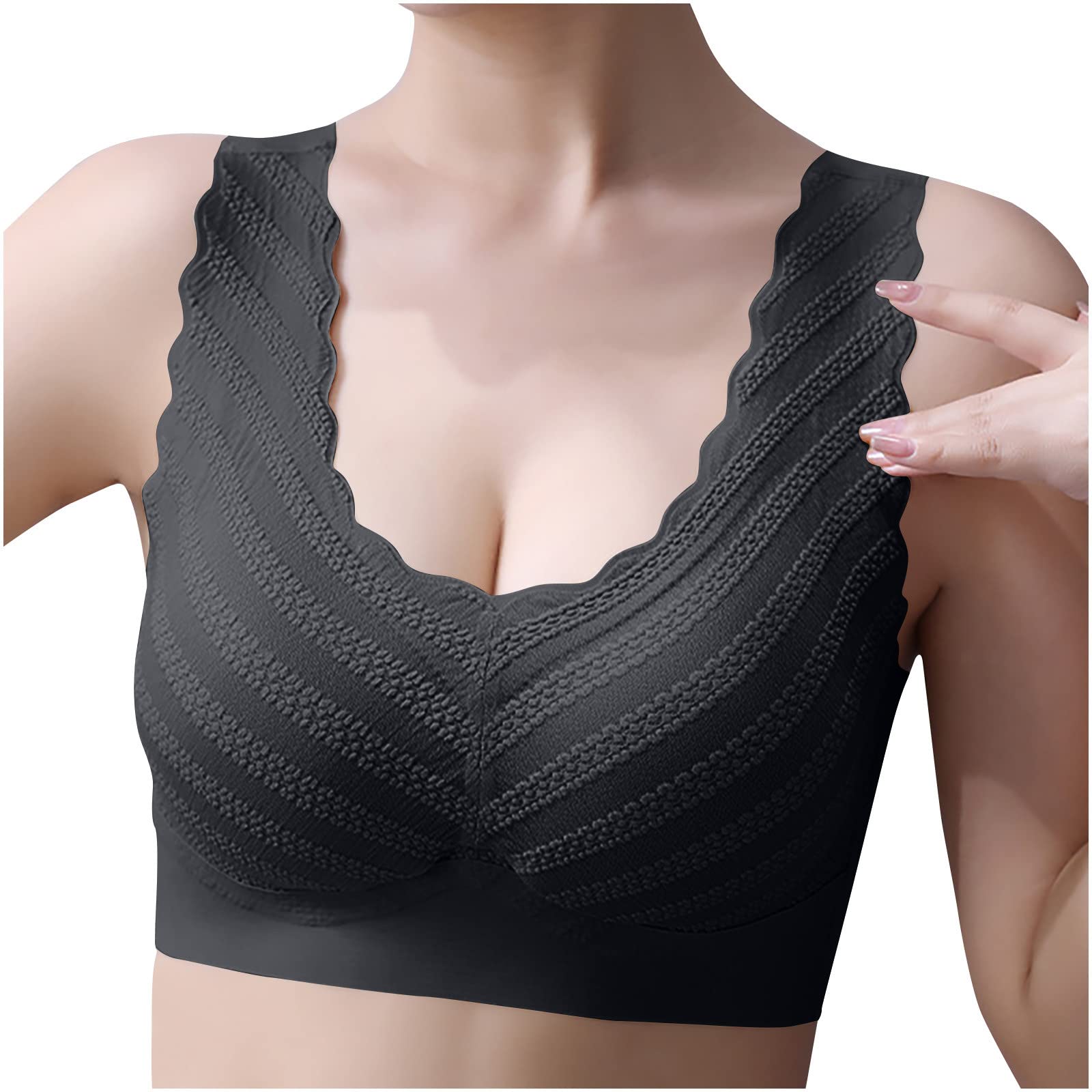 Push up No Steel Ring Lace Beautiful Back Bra