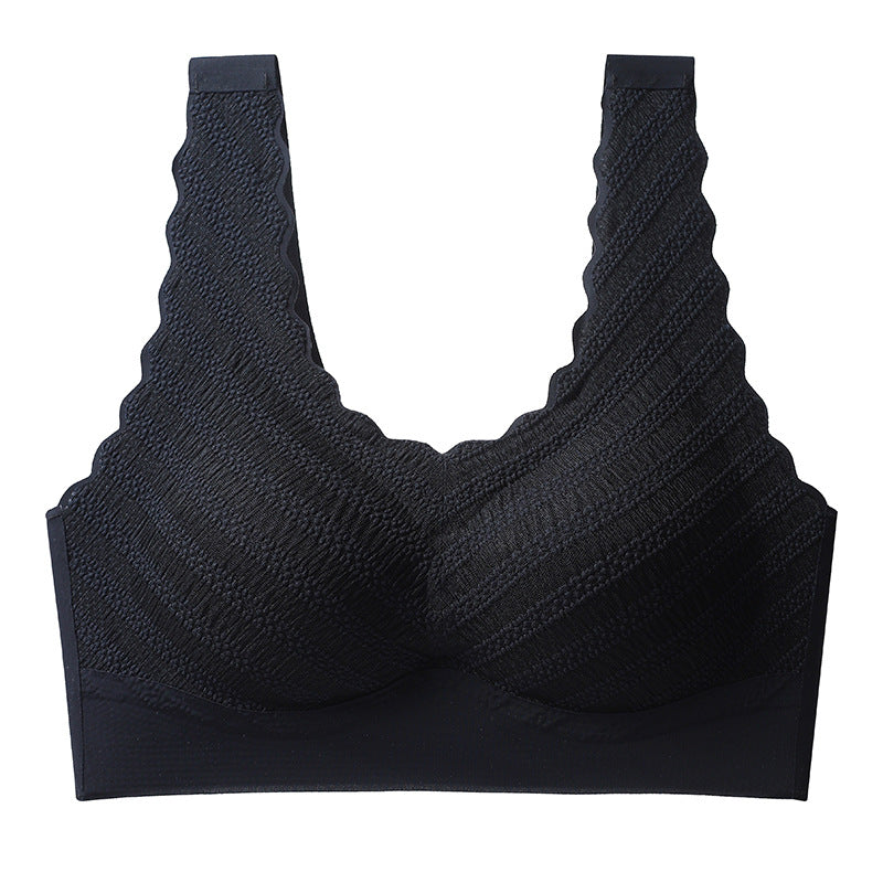 Push up No Steel Ring Lace Beautiful Back Bra