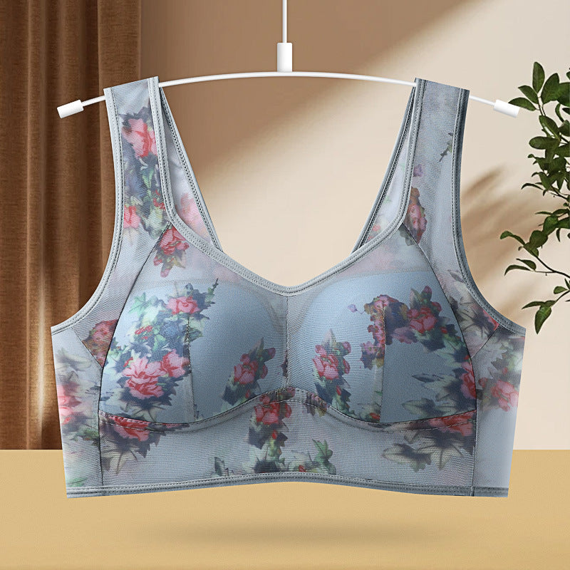 Women Ink Printing Vest Brassiere