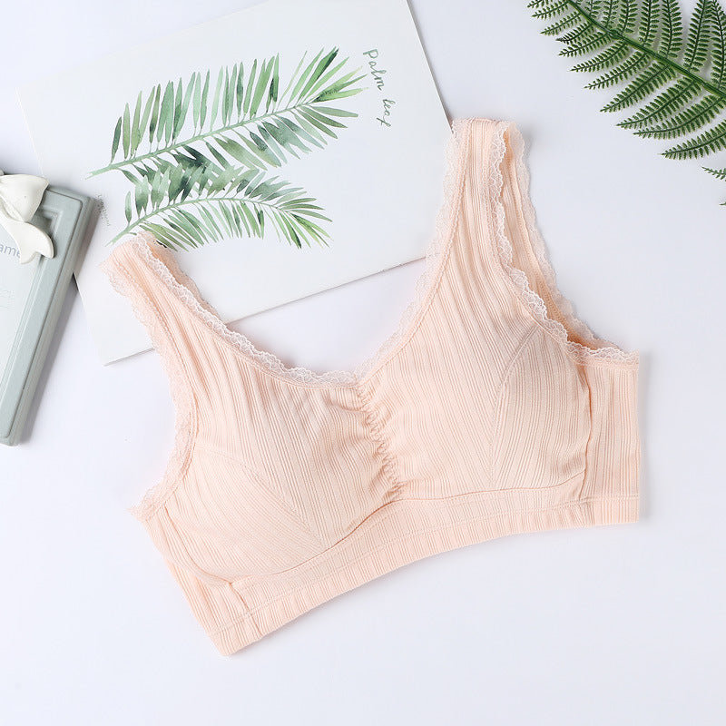 Pure Cotton Buckleless Breathable Sports Bra