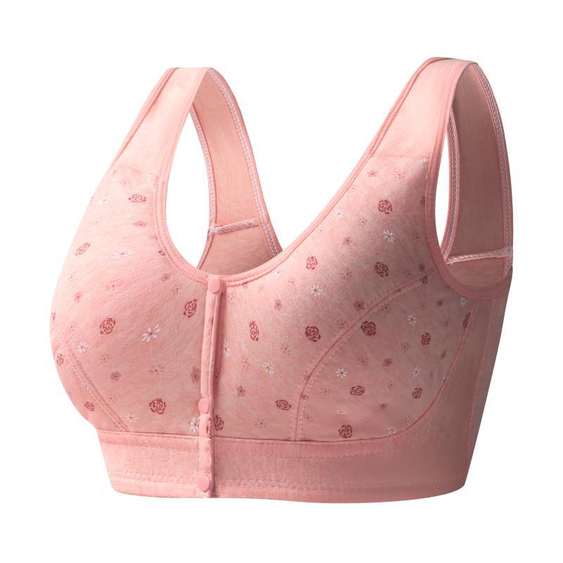 No Wire Pattern Front Button Underwear