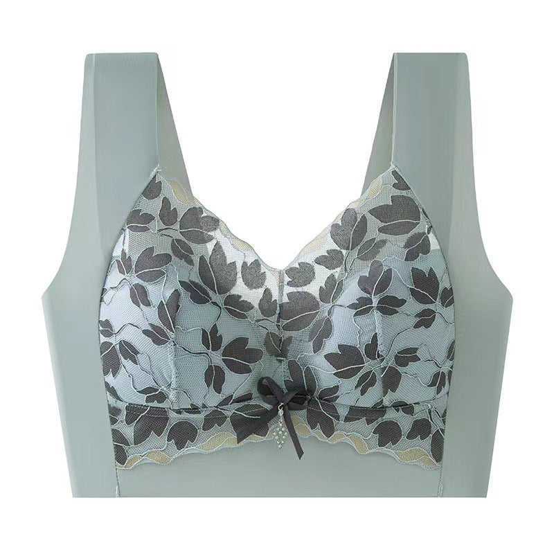 Lace Back Push-Up Anti-sagging Bra