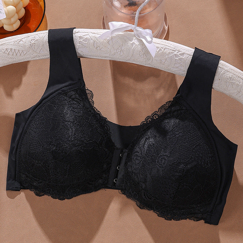 Front Closure Push Up Seamless Extra-Elastic Breathable Wireless Brassiere