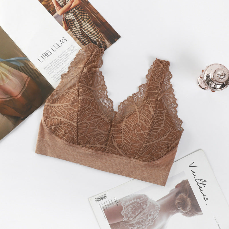 lace beautiful back cotton gauze breathable bandeau