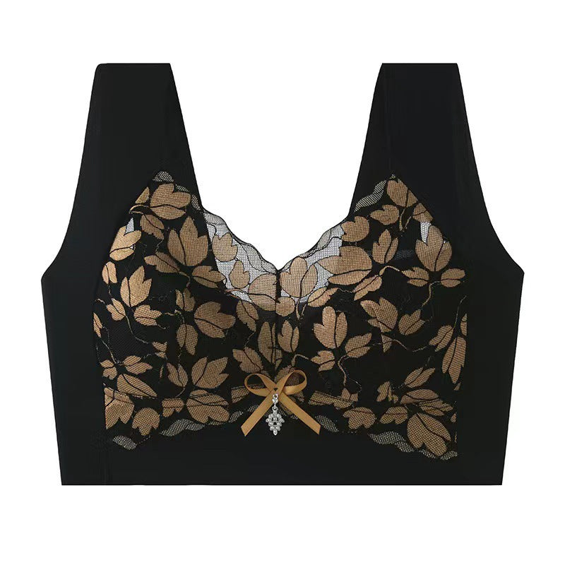 Lace Back Push-Up Anti-sagging Bra
