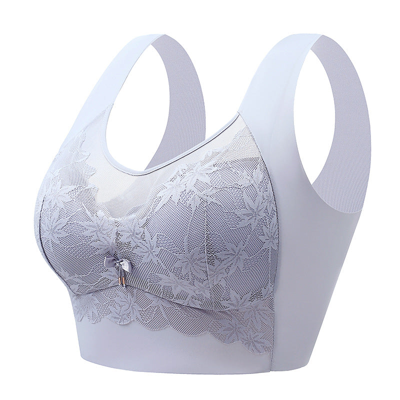 Push-up back lace seamless bra