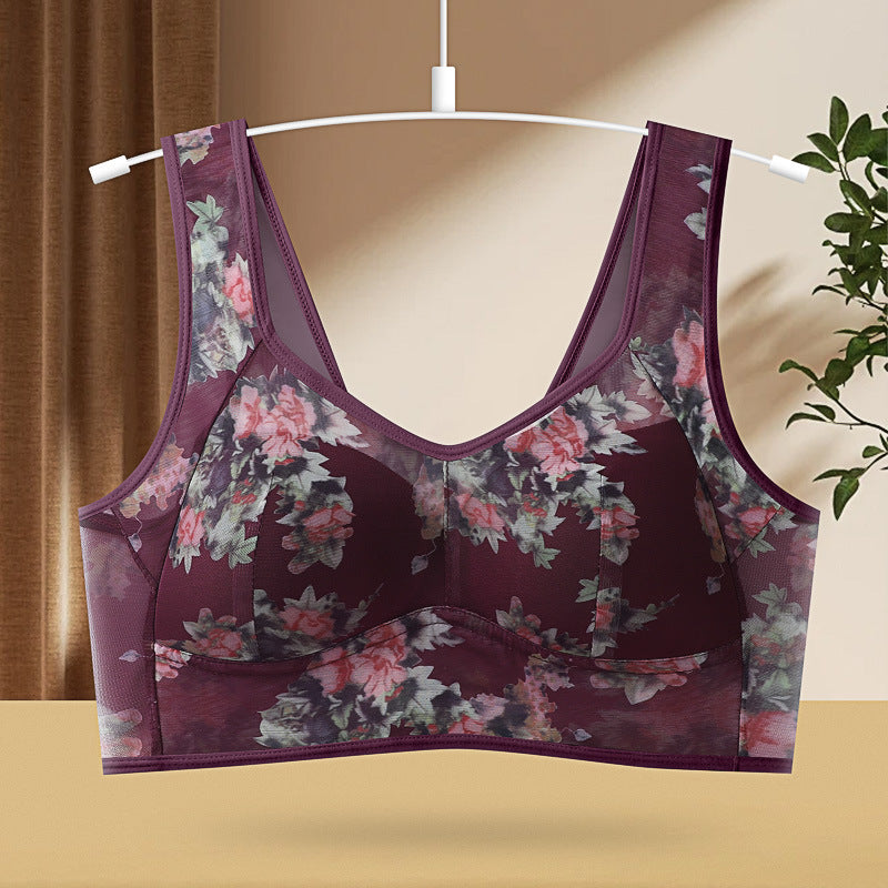 Women Ink Printing Vest Brassiere