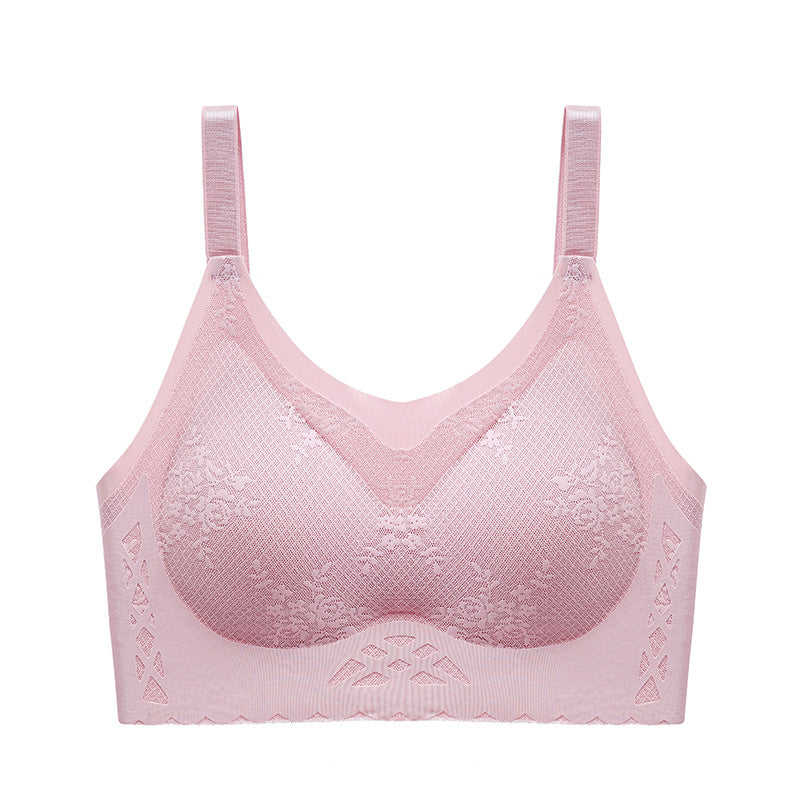 comfortable latex breathable inner cup sleep bra
