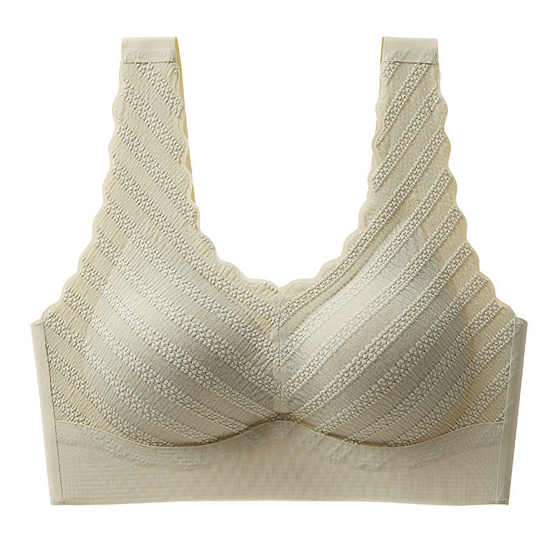 Push up No Steel Ring Lace Beautiful Back Bra