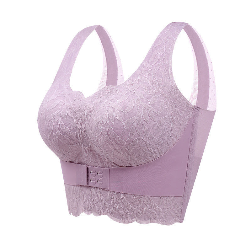 Front Button Adjustable Seamless Sports Bra