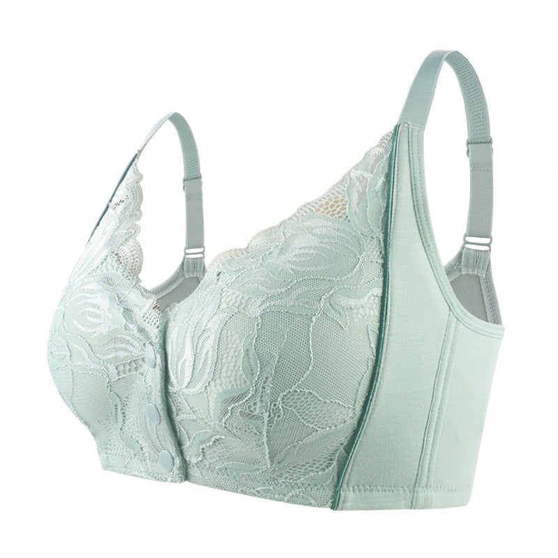 lace front button shaped bra