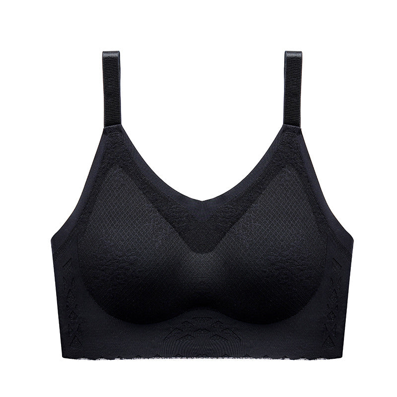 comfortable latex breathable inner cup sleep bra