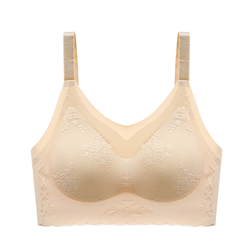 comfortable latex breathable inner cup sleep bra