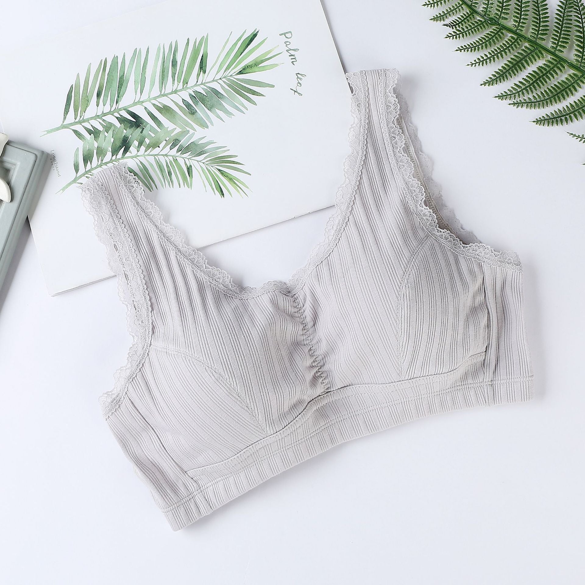 Pure Cotton Buckleless Breathable Sports Bra