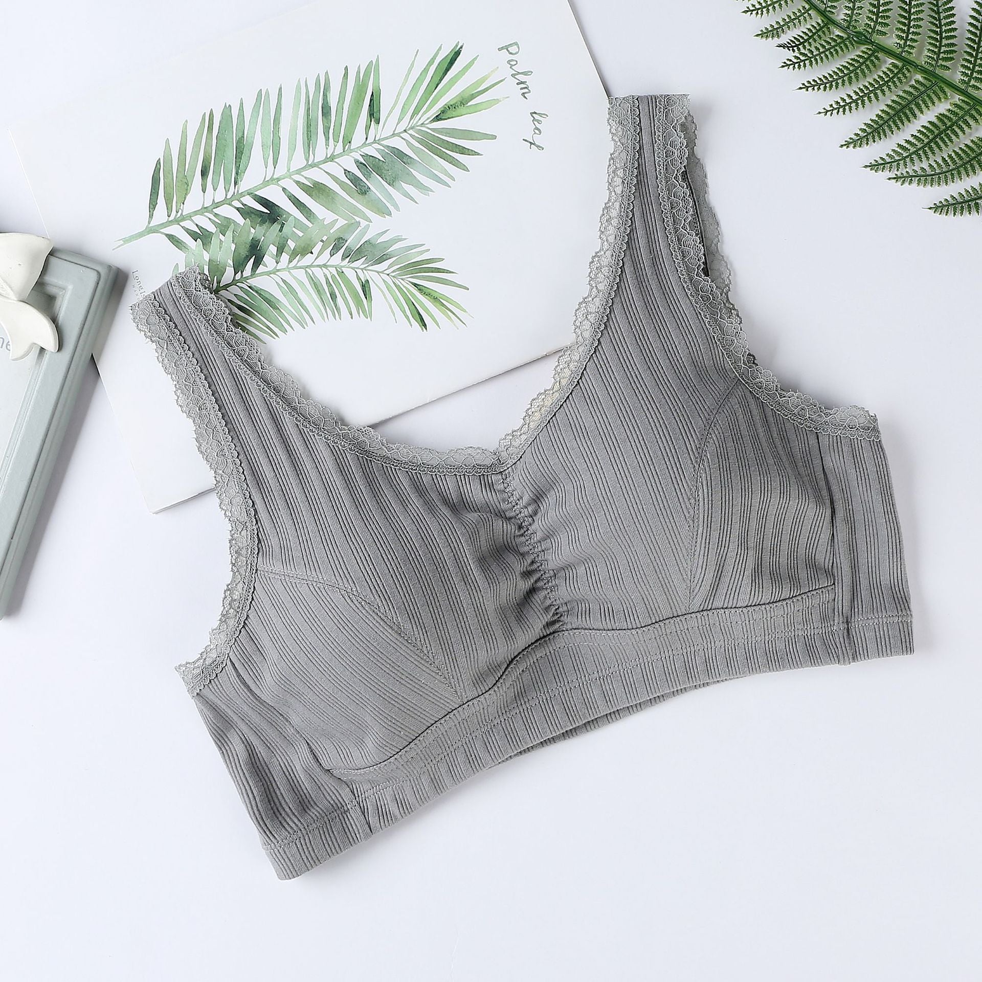 Pure Cotton Buckleless Breathable Sports Bra
