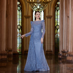 Blue Zone Arabic Evening Gown