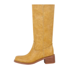 Fashion Pull-On Wide Calf Boots