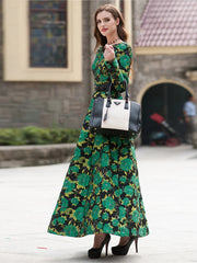 Live In Floral Fashion Party Dress