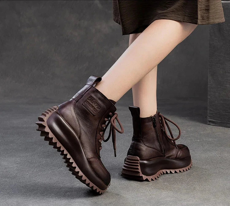 Motorcycle Moccasin Ankle Booties