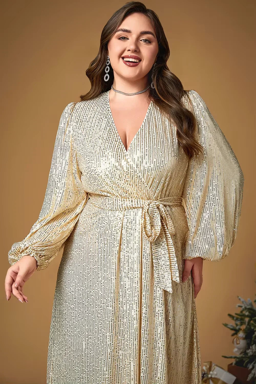 Sparkly Sequins Prom Party Gown