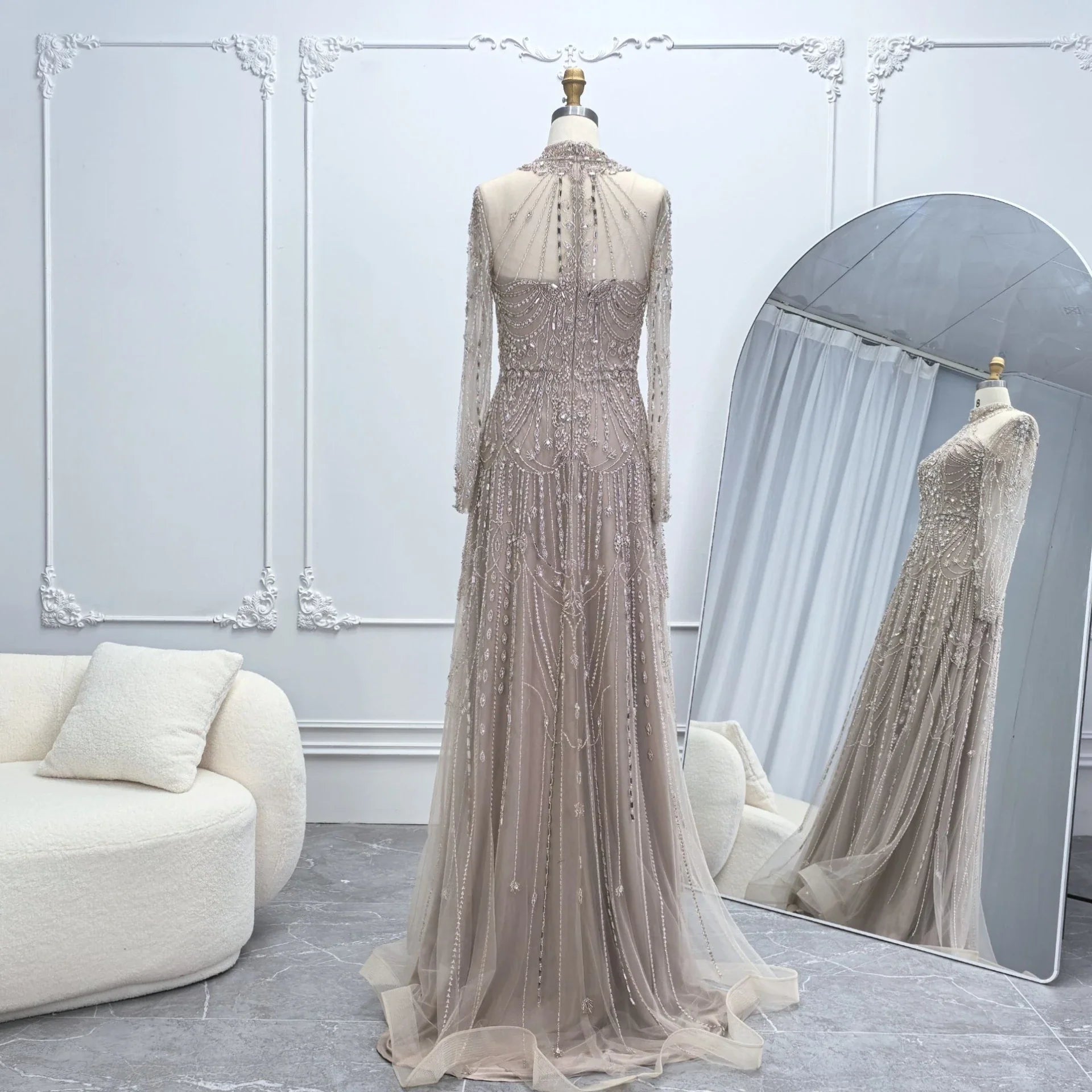 Elegant Arabic Chic Evening Dress