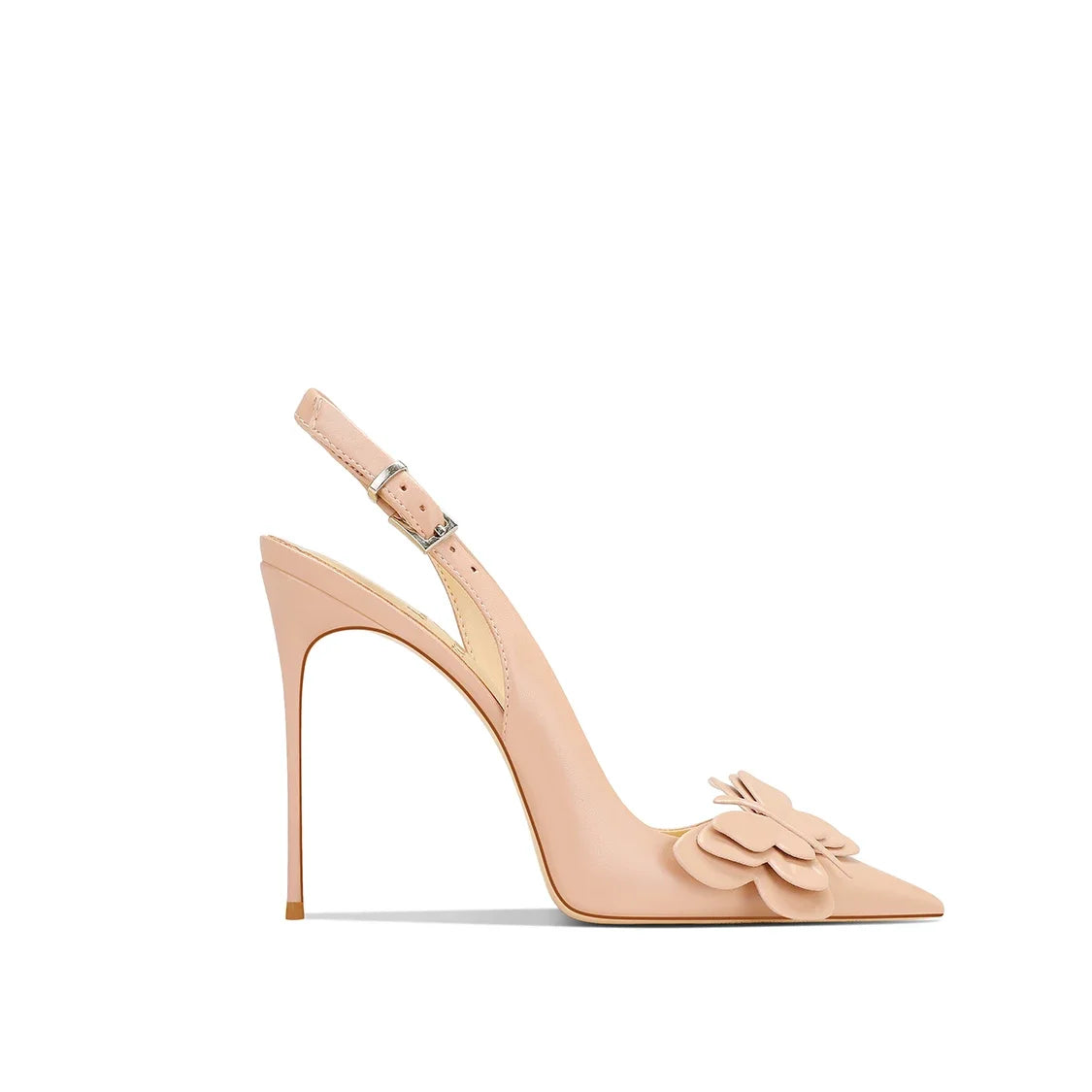 Modern Slim Pointed Leather Heels