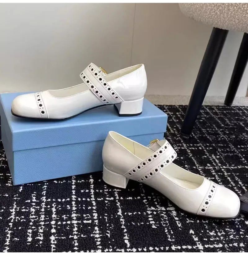 Fashion Hollow-out Mary Janes Shoes