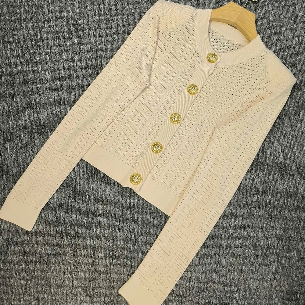 See-through Thin Knitting Cardigan