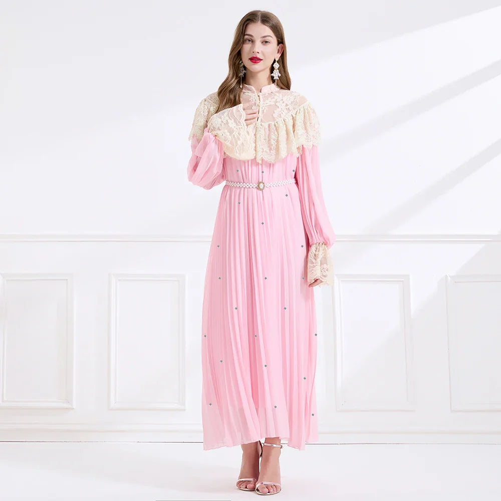 Wonderful Lace Spliced Party Dress