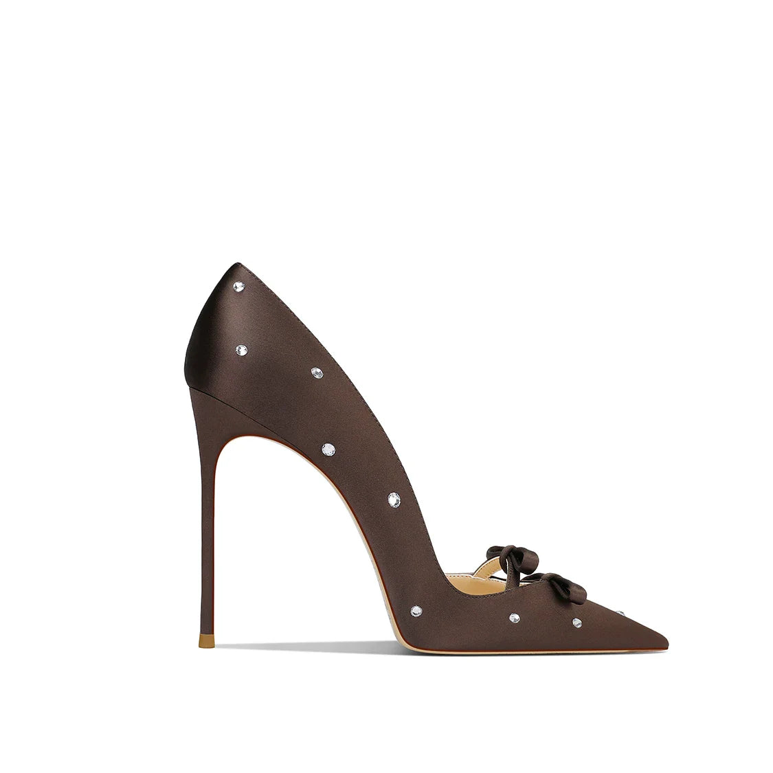 Trendy Pointed Satin High Heel