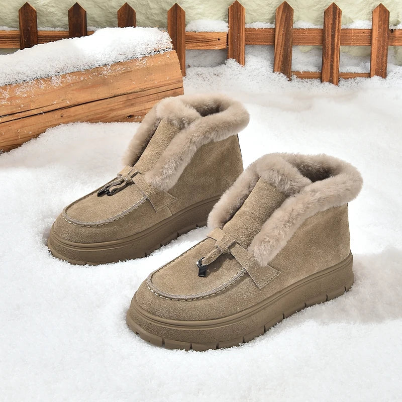 Cozy Fur-Lined Snow Boots