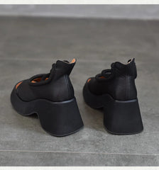 Hollow Design Wedge Booties