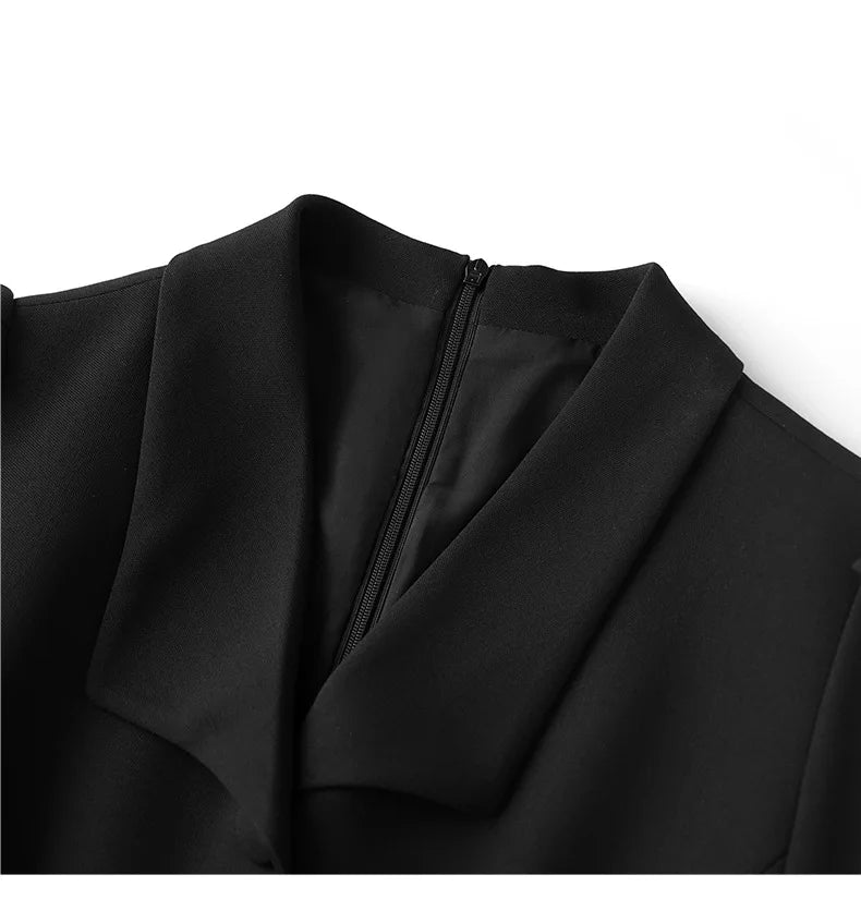 Single Breasted Sashes Dress