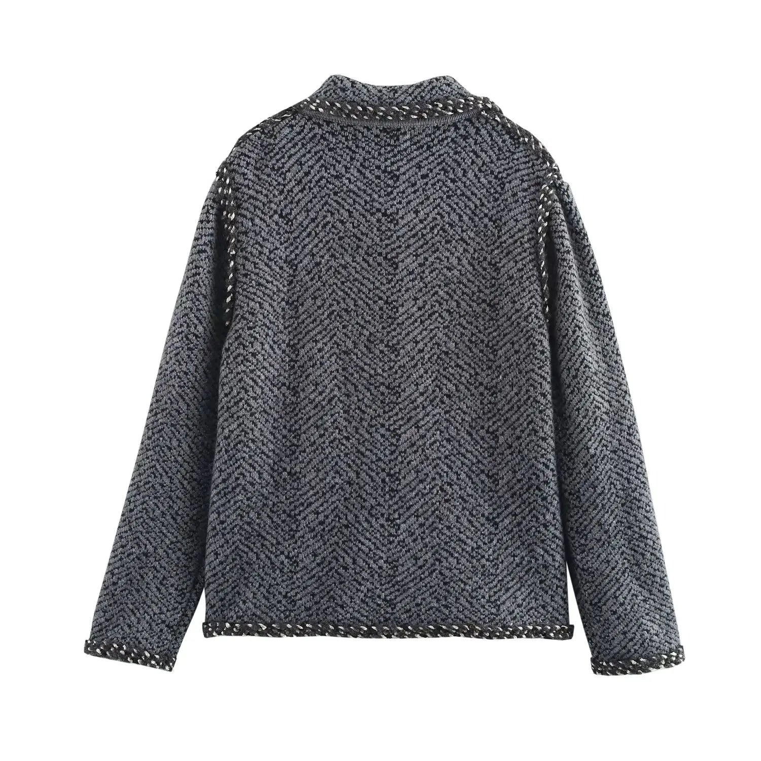 Versatile Loose Lapel Knit Jacket