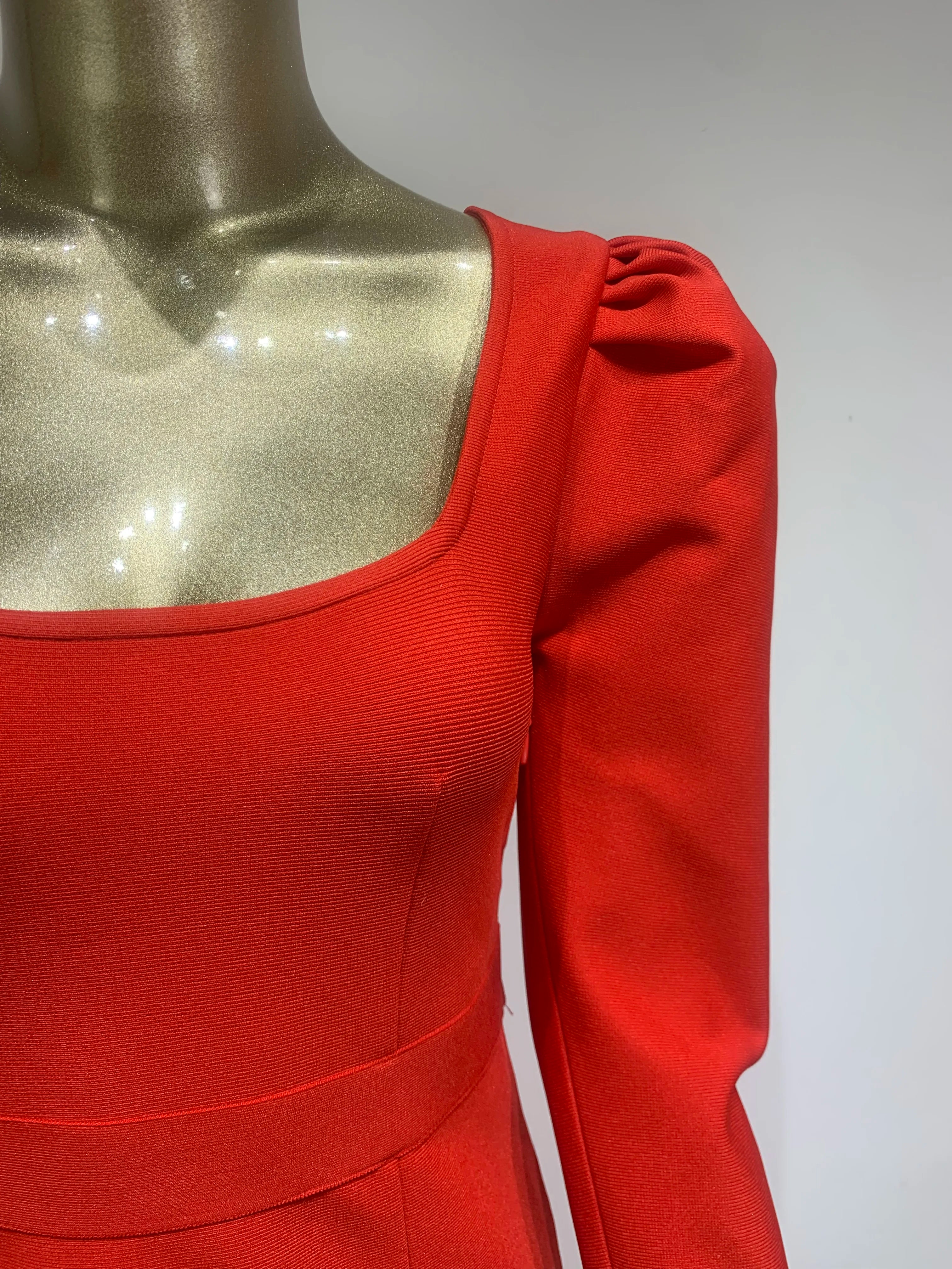 Square Collar Bodycon Dress