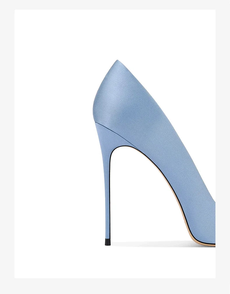 Rhinestone Square Buckle High Heels