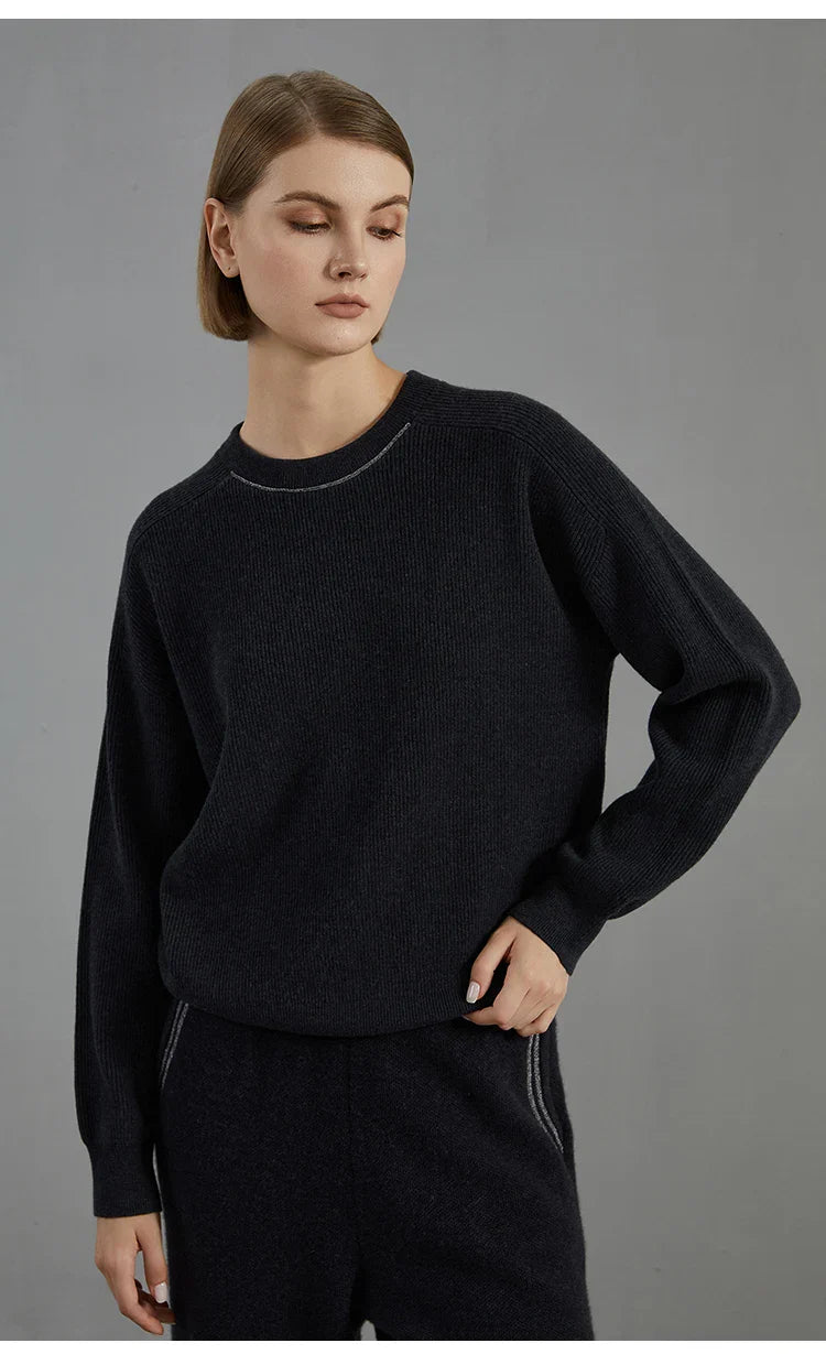 Experience The Elegance Wool Pullover Top