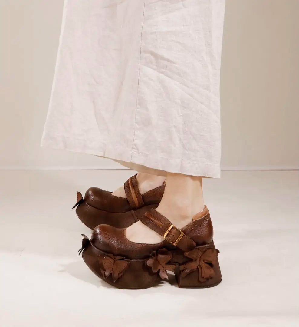 Round Spring Mary Jane Shoes