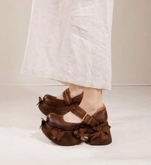 Round Spring Mary Jane Shoes