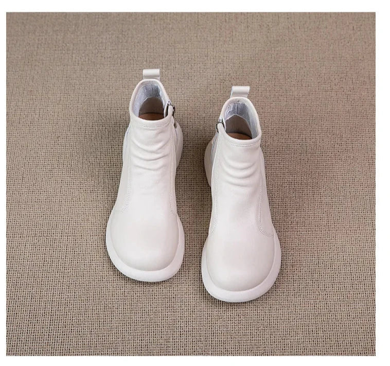 Soft Sole Motorcycle Ankle Booties