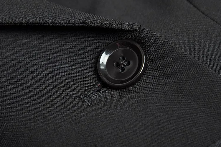 Black Tiered Ruffles Windbreaker Dress