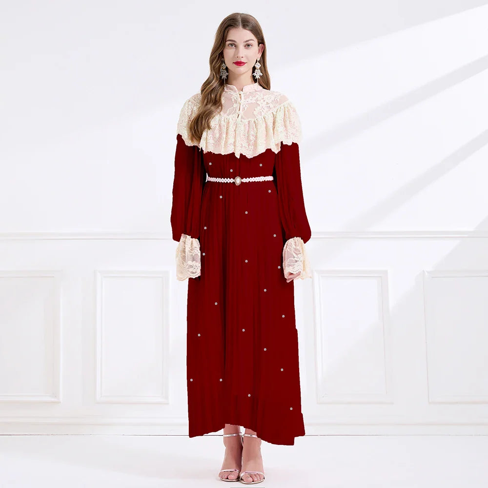 Wonderful Lace Spliced Party Dress
