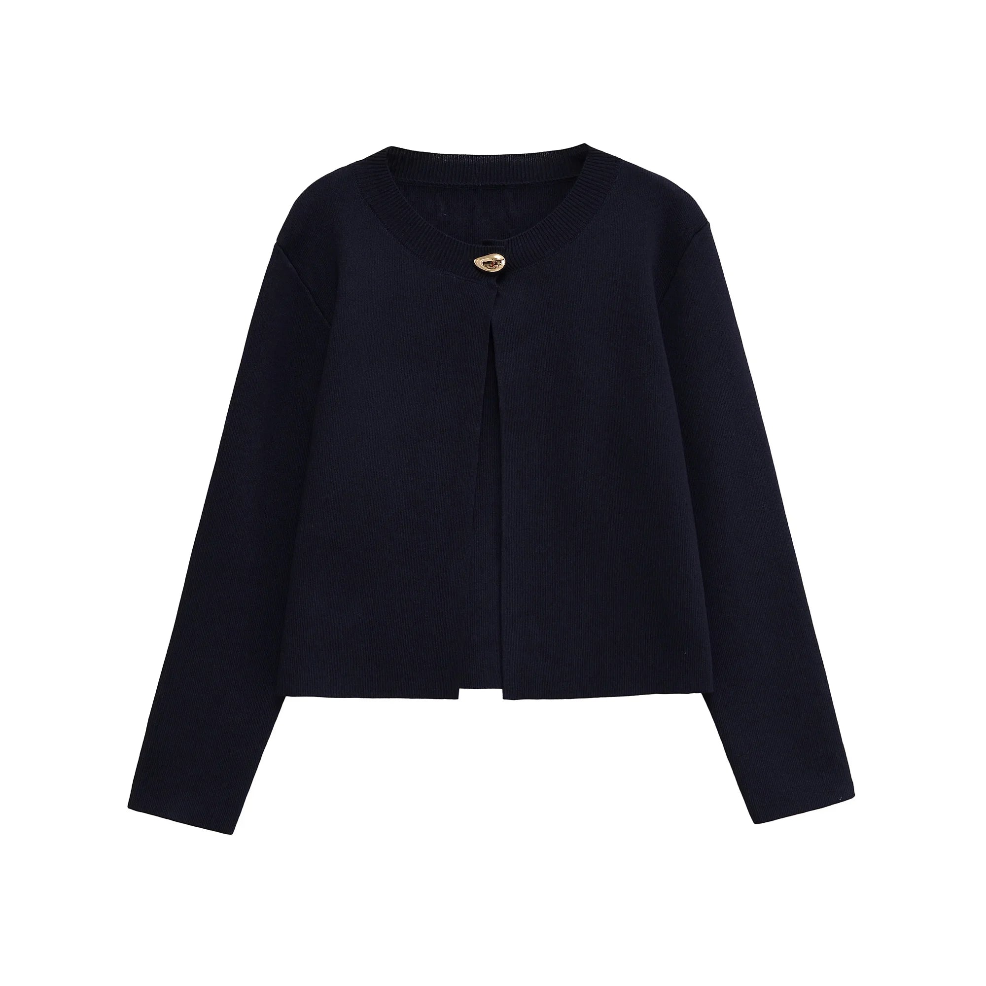Elegant One Button Loose Cardigan