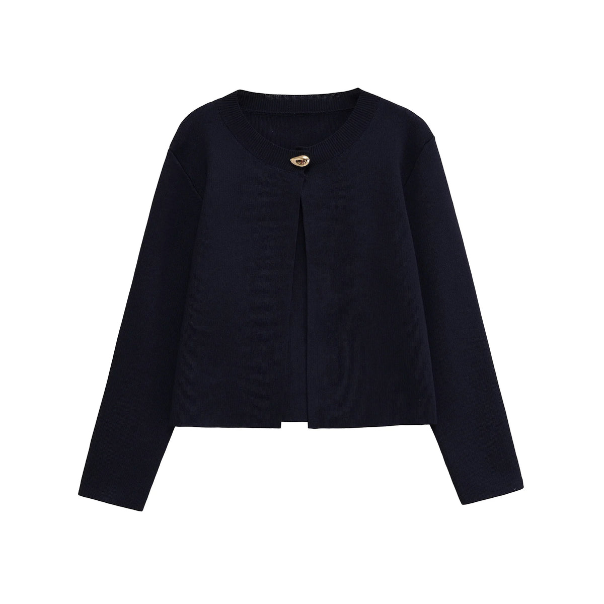 Elegant One Button Loose Cardigan