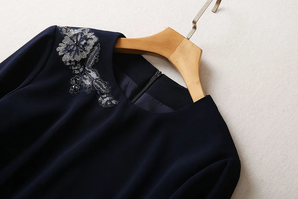 Three Quarter Sleeve Party Dress