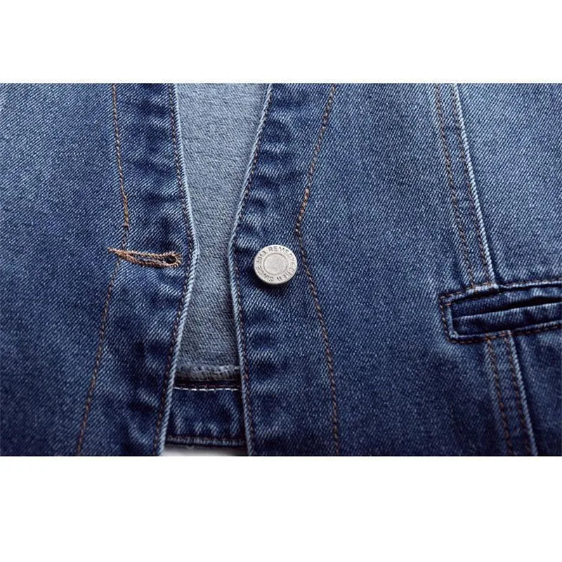 Vintage Short Denim Waistcoat