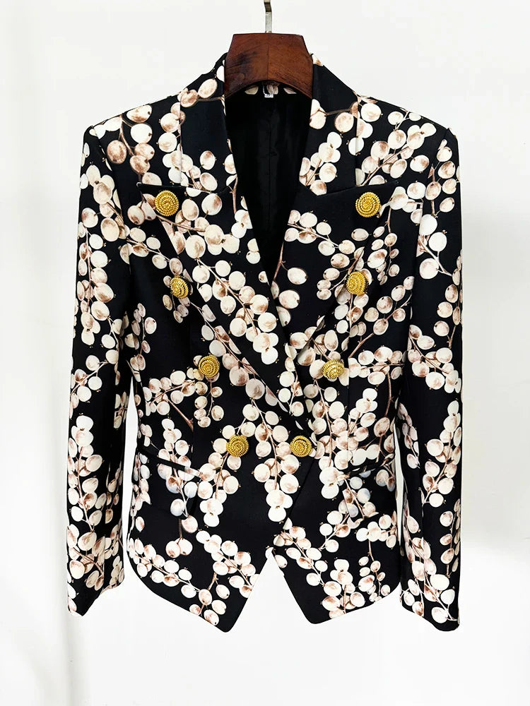 Redcurrant Button Blazer Suit
