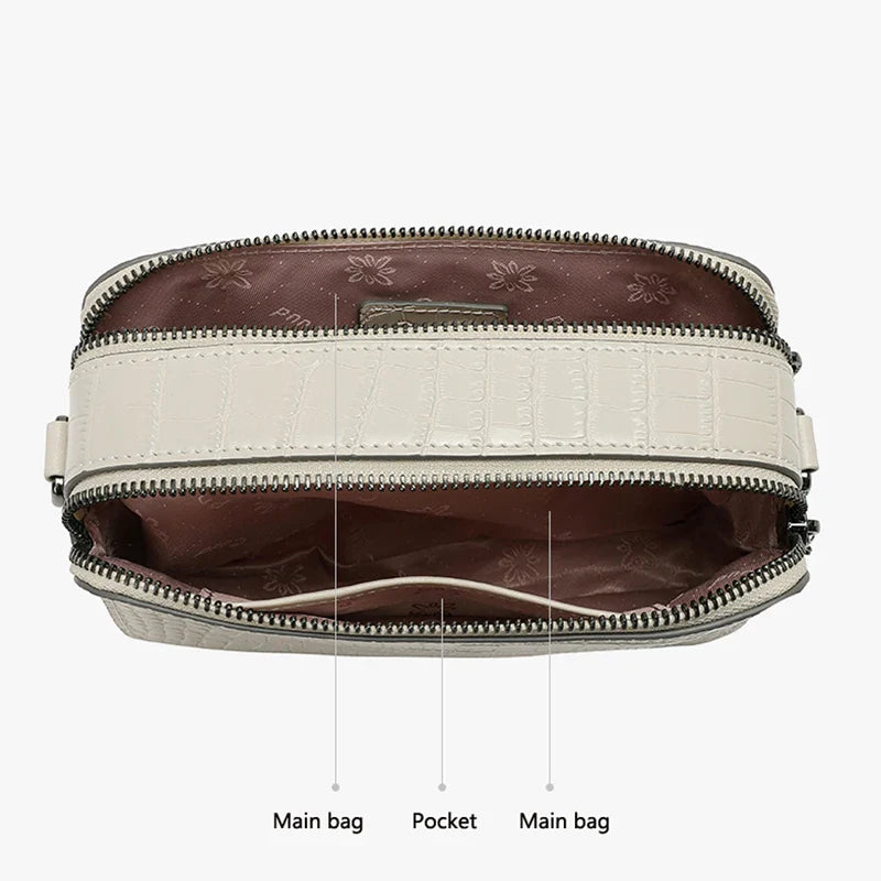 Loveappella Leather Shoulder Bag