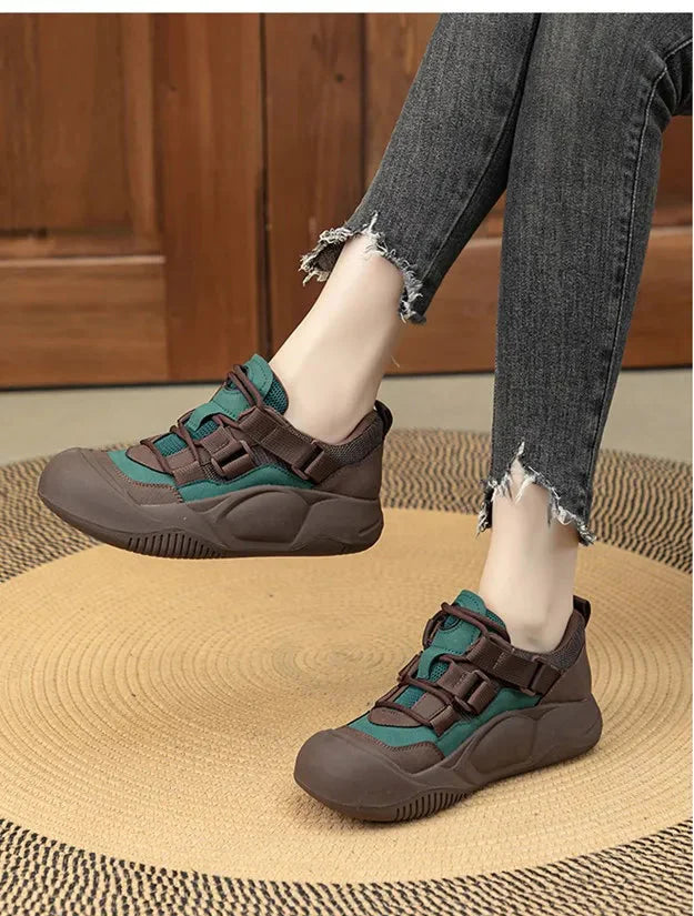 Timeless Elegance Genuine Leather Vulcanized Sneakers