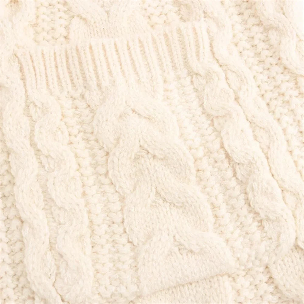 Refined Knitted Mid-Length Coat